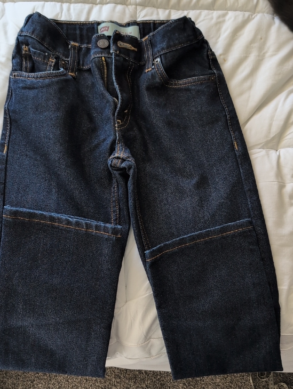 Levi's Kids Dark Indigo Blue Straight-Leg Jeans
